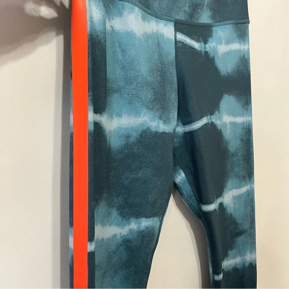 Nike Dri-Fit One Luxe Tie Dye Blue Orange Leggings